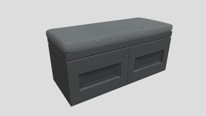 Hallway Bench 3D Model