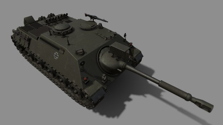 Kanonenjagdpanzer | German Tank Destroyer 3D Model