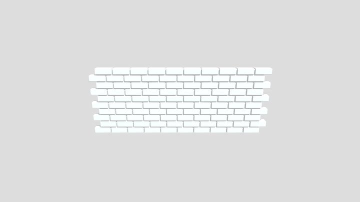 MUR EN PIERRE ANCIEN 3D Model