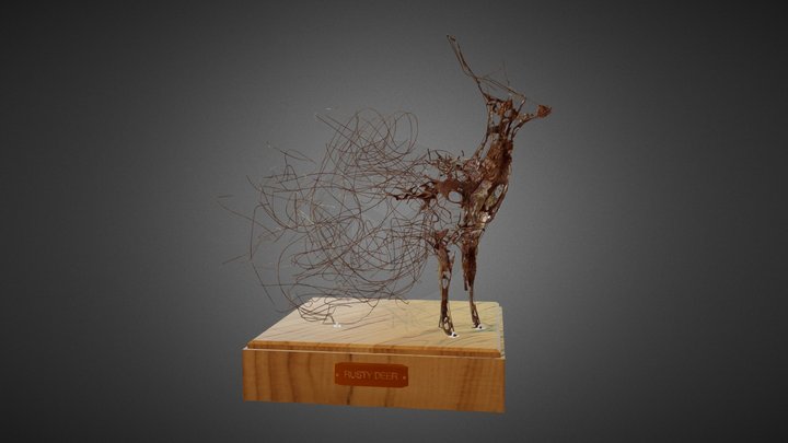 DEER - Abstract Sculpture 3D Model