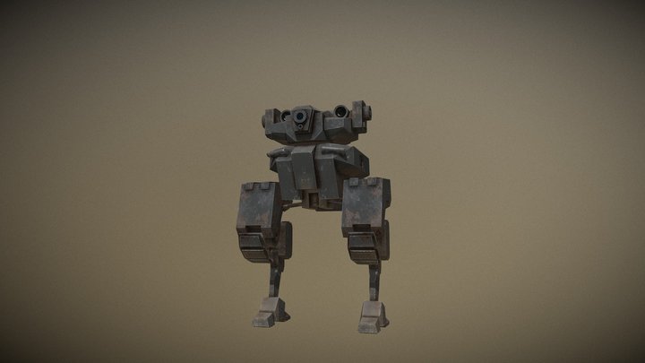 Robot Walker 3D Model