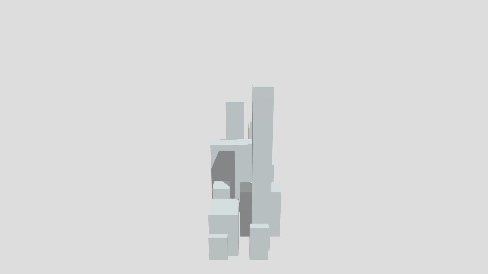 Blockout of buildings in New York City