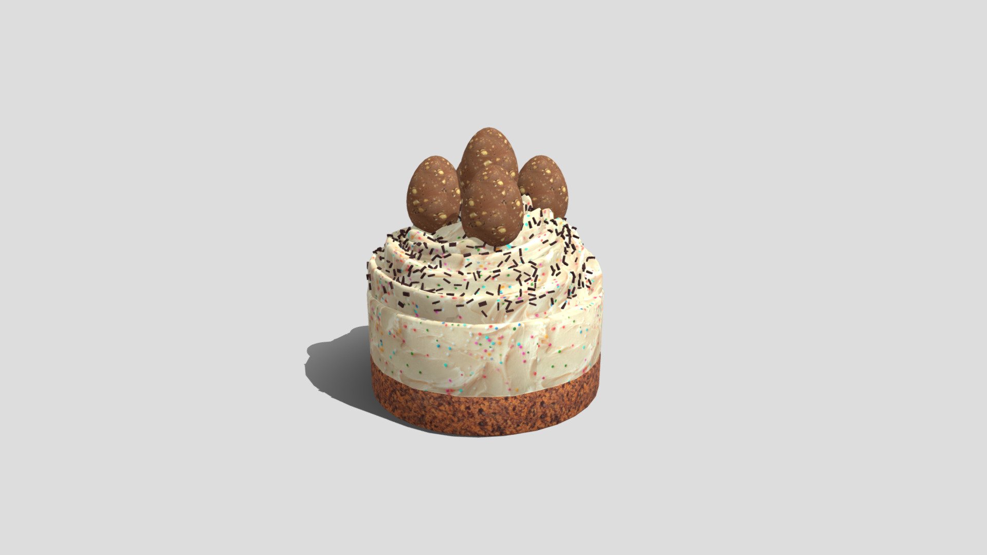 Easter decoration - lowpoly cake