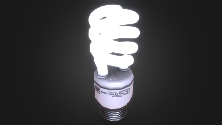 Fluorescent (Lampu Neon Hemat Energy) 3D Model