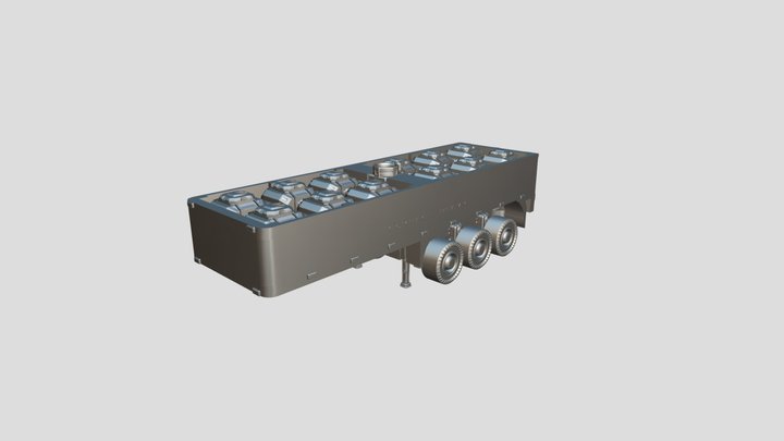 Compact Heavy Trailer 3D Model
