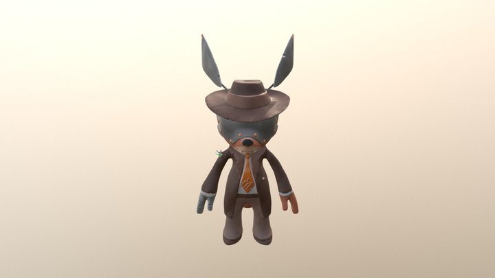 Detective Pake Washer - Figure 3D Model