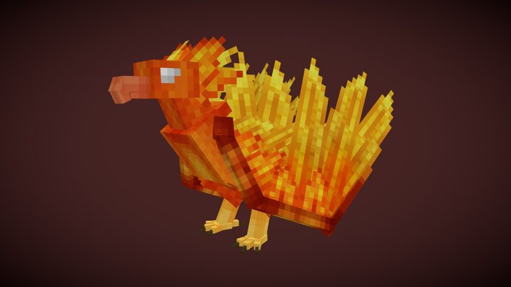 Minecraft Phoenix 3D Model