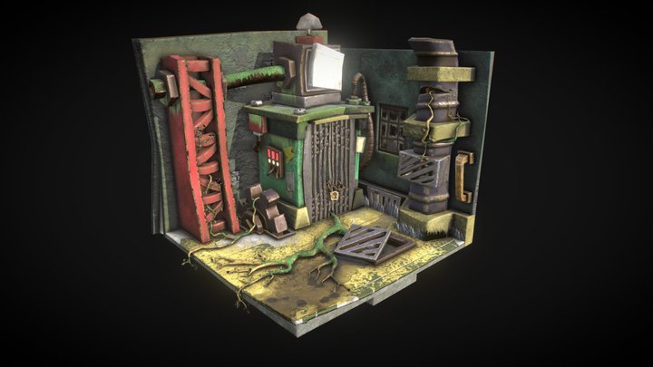 Diorama Vesta – Free 3D Model STL
