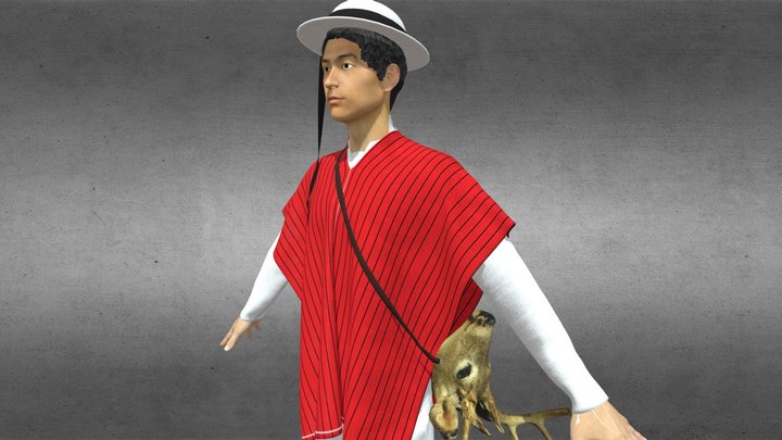 Personaje Colta o Zarza 3D Model