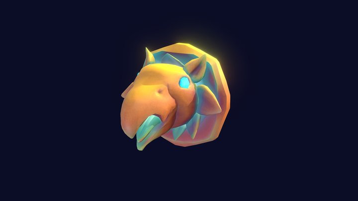 Water temple gargoyle 3D Model