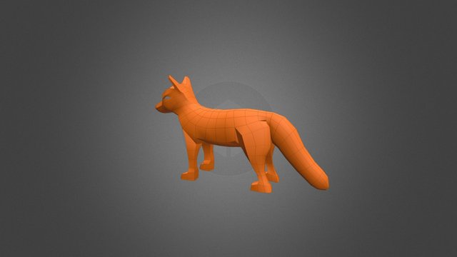 Fox Lowpoly Prototype 3D Model