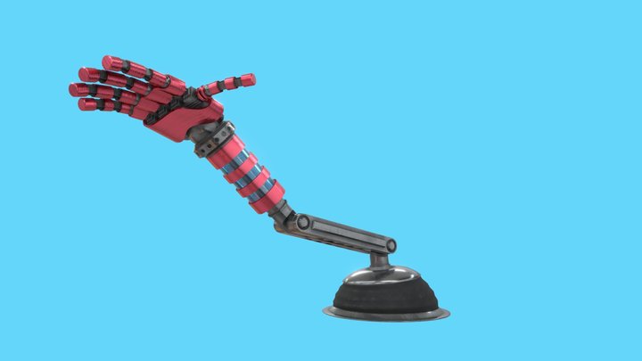 Singing Robot Arm 3D Model