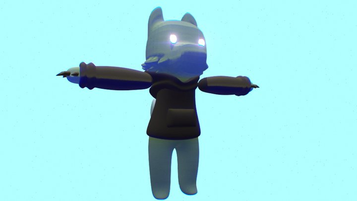 Wolf W/ Hoodie (UNFINISHED) 3D Model