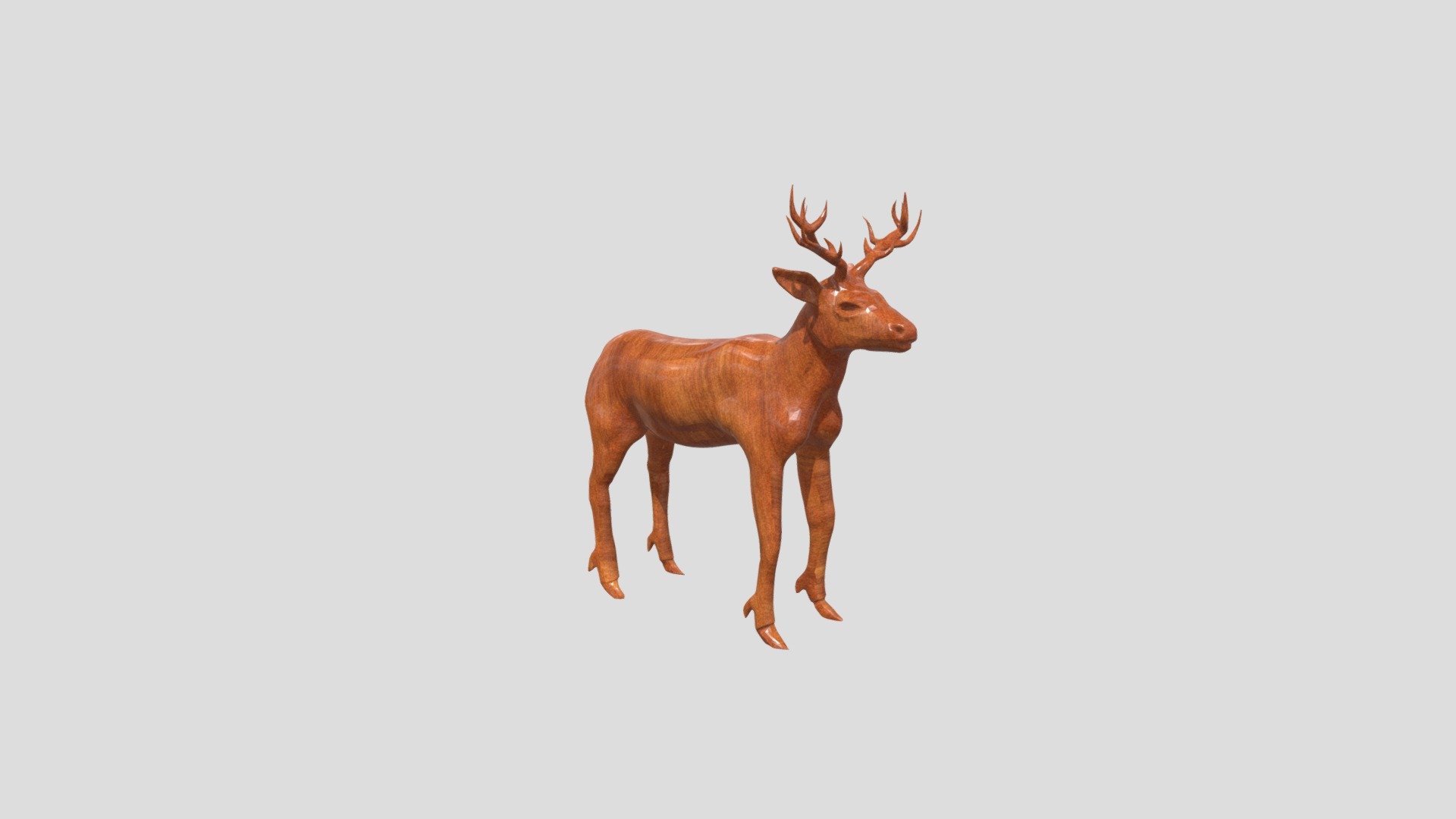 wooden deer