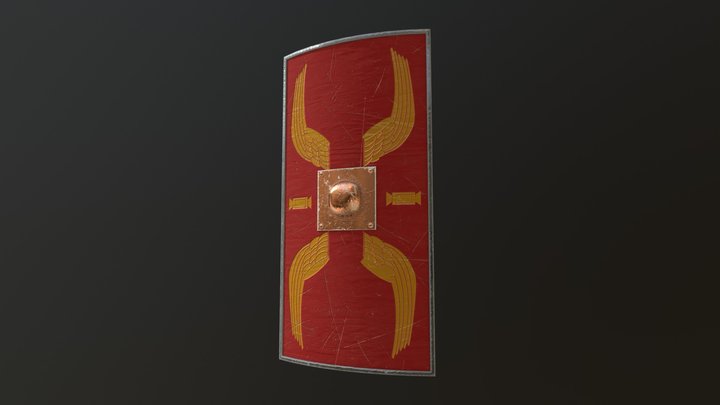 Scutum aka tower shield 3D Model
