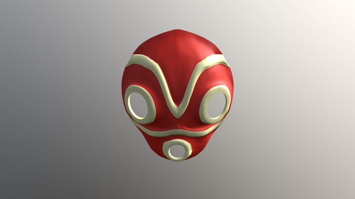 San's Mask of Mononoke Hime 3D Model