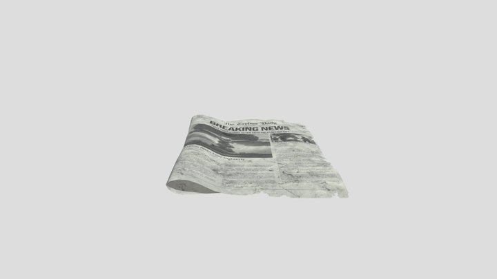 old newspaper 3D Model