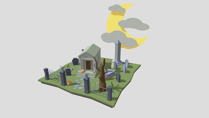 DAE GA1 Simple Scene 3D Model