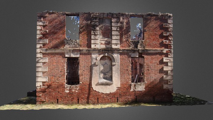 Brick House Plantation Ruins 3D Model