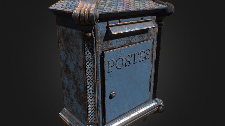 French MailBox 3D Model