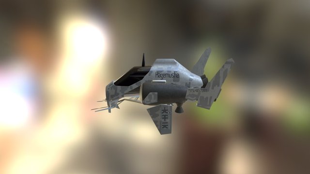 Spaceship Test Paint 3D Model