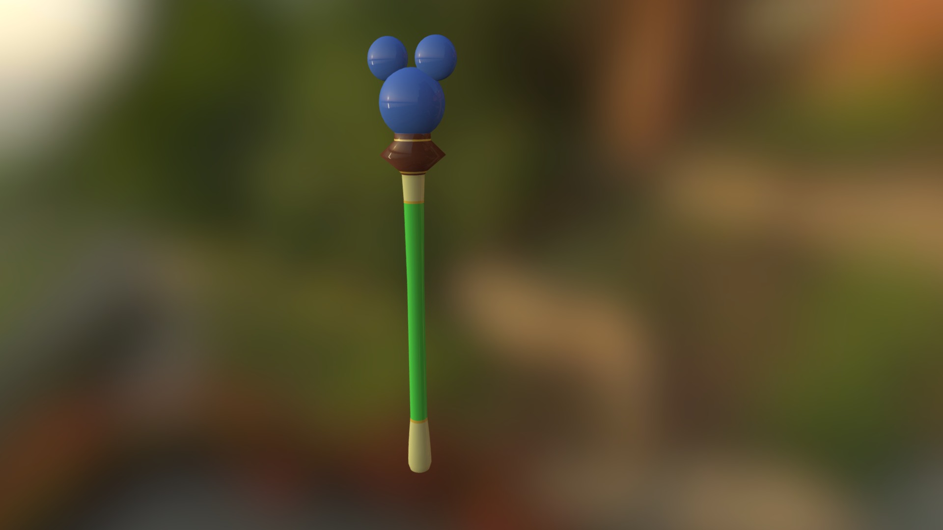 3D model Dream Rod (Kingdom Hearts) - This is a 3D model of the Dream Rod (Kingdom Hearts). The 3D model is about a close-up of a golf club.