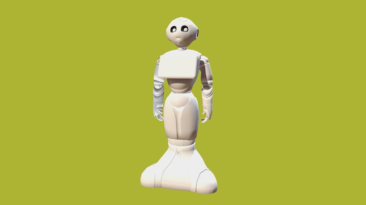Robot Pepper OBJ 3D Model