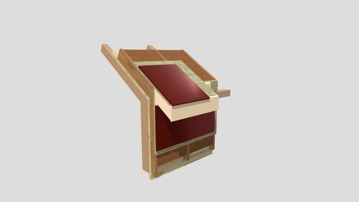 CLT and Wood Fiber Wall System 3D Model