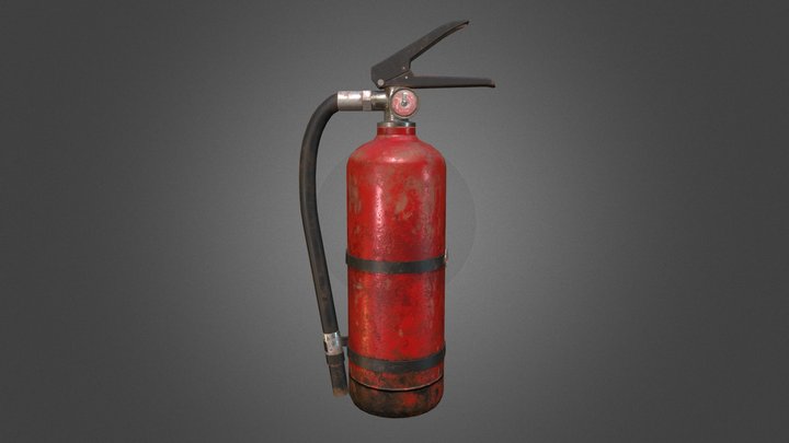 Fire Extinguisher 3D Model