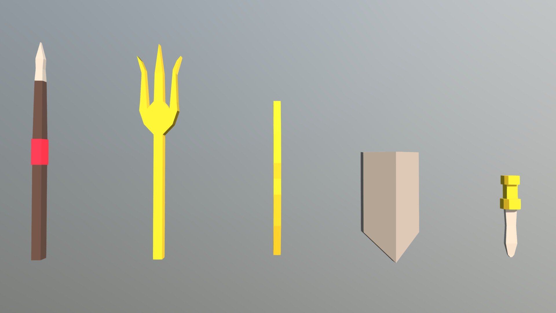 Burokratus 3D Models - Weapons