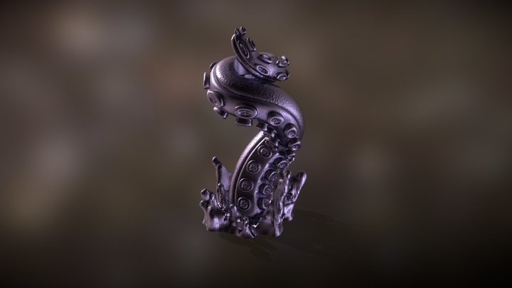 The Cthulhu's Embrace Candle Holder 3D Model