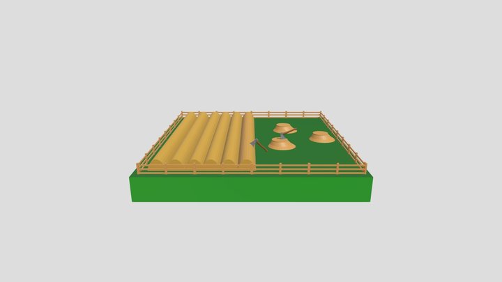 Logs Farm 3D Model