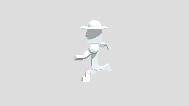luffy walking 3D Model