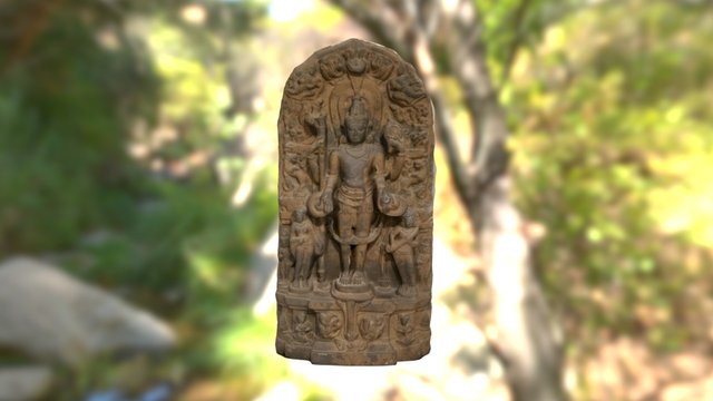 Statue of Vishnu - Art2907 3D Model