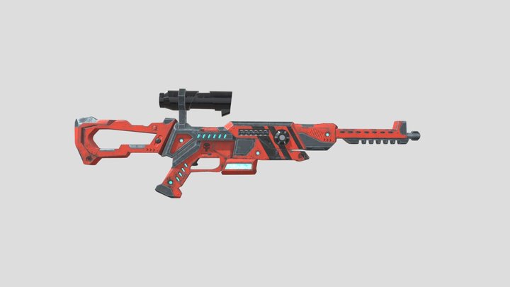 SciFi Rifle 3D Model