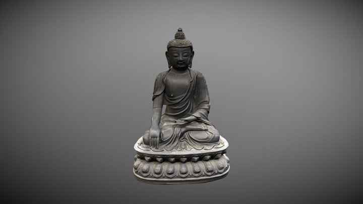 Bronze Buddha, Sir John Newell Jordan collection 3D Model