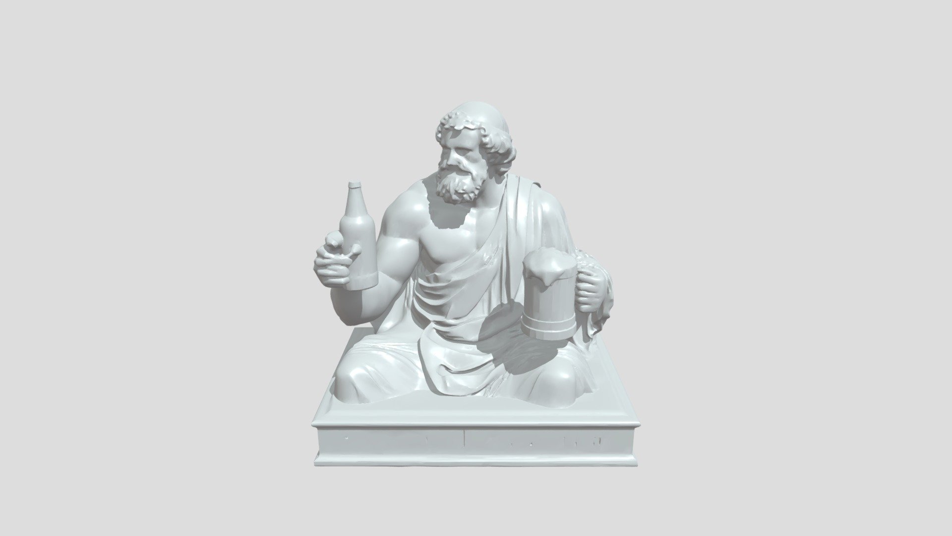 Statue Of A Philosopher 3D Model By Prsbittencourt89 8d633e7 