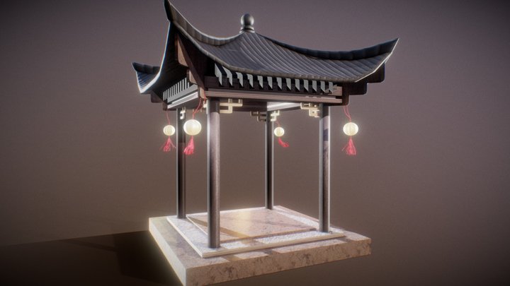 VR Chinese Kiosk 3D Model