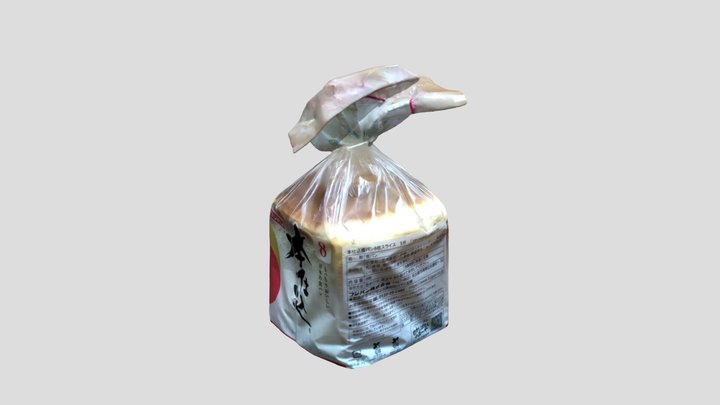 Japanese White Bread 3D Model