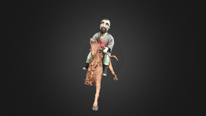 捏面人 - 骆驼商队  Flour Doll - camel 3D Model
