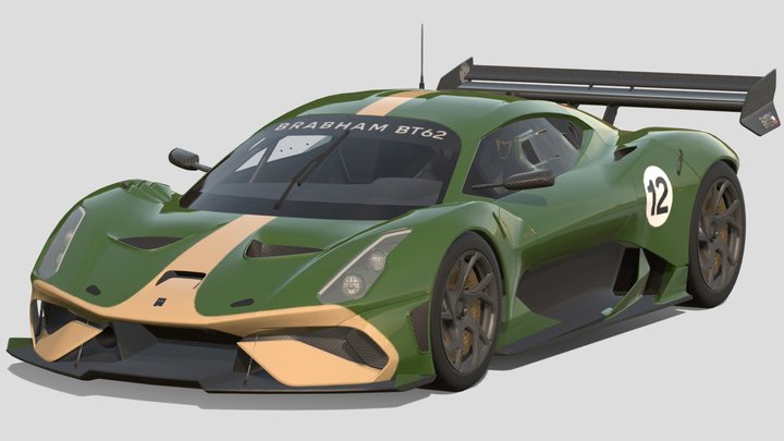 2020 Brabham BT62 – Gratis 3D-model STL