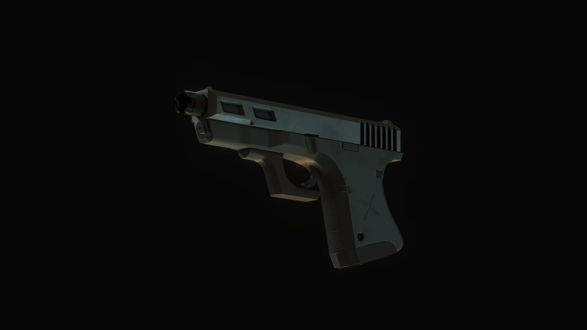 Custom Pistol - G18 - Download Free 3d Model By Gabriel (@wokom 