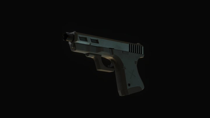 Custom Pistol - G18 3D Model