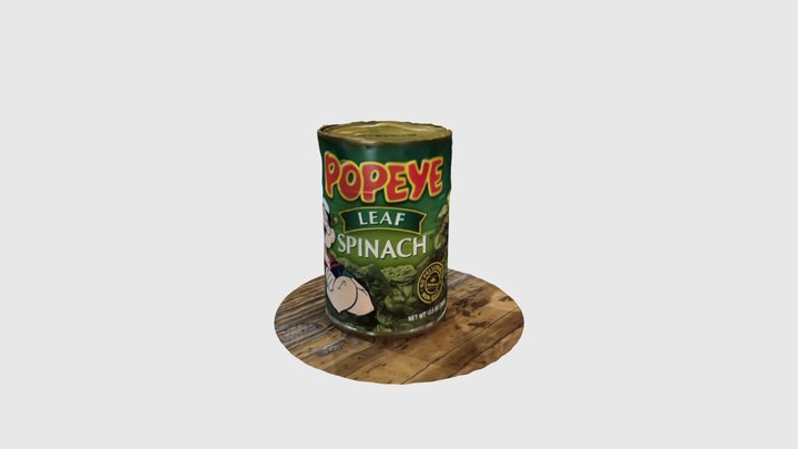Popeye Spinach 3D Model