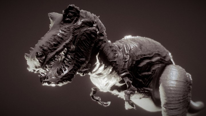 T Rex_ Displacement Test – Free 3D Model STL