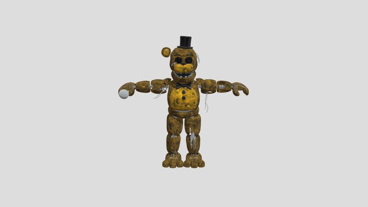 Withered Gfreddy 3D Model