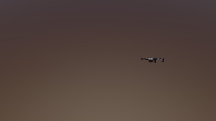 Nerf Gun different animation 3D Model