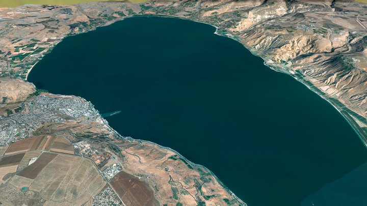 Sea of Galilee - Israel 3D