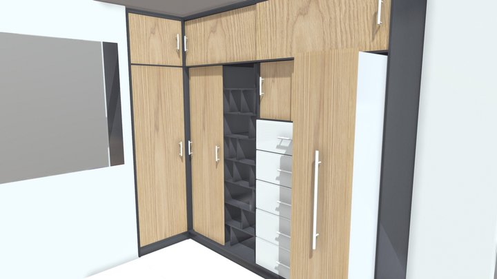 Closet Segunda recamara 3D Model