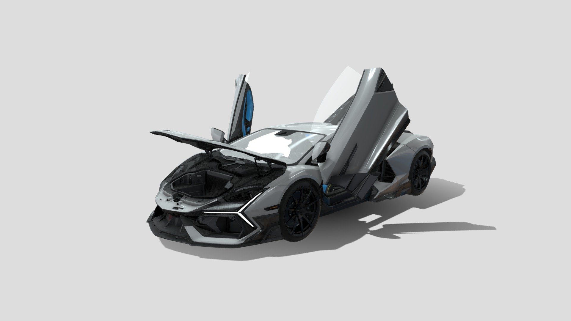 Lamborghini Revuelto Mansory - 3D model by Ottto3d (@Ottto3ds